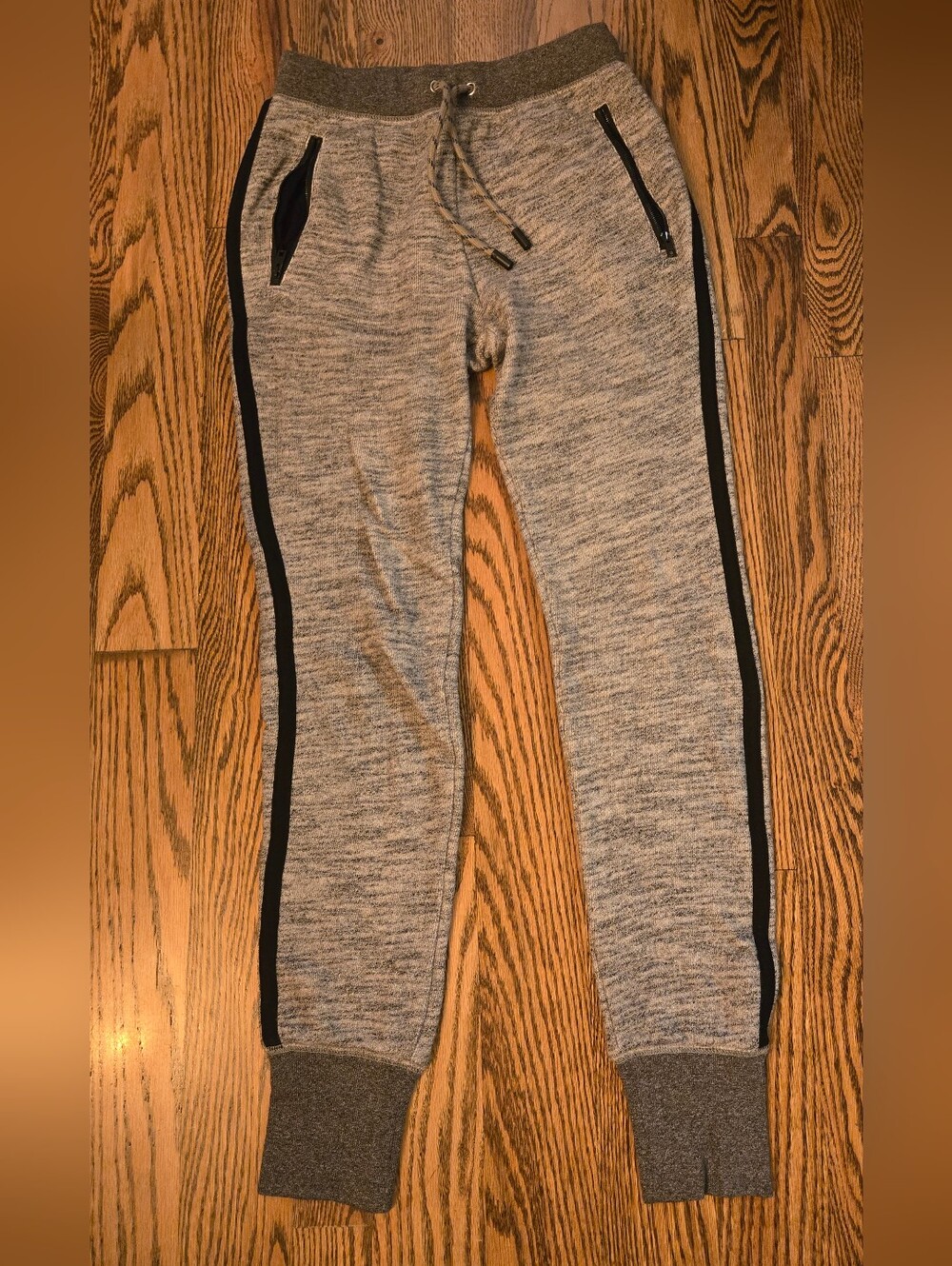 rag & bone Gray Heather Joggers with Black Side Stripe